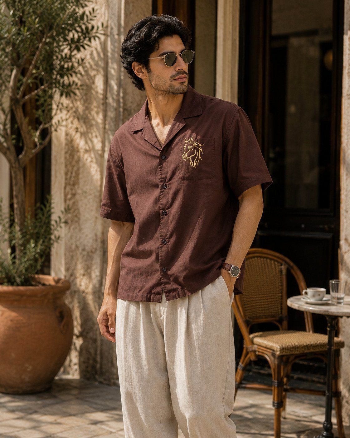 THREADSKY Wild Edge Brown - Threadsky Elite Shirts