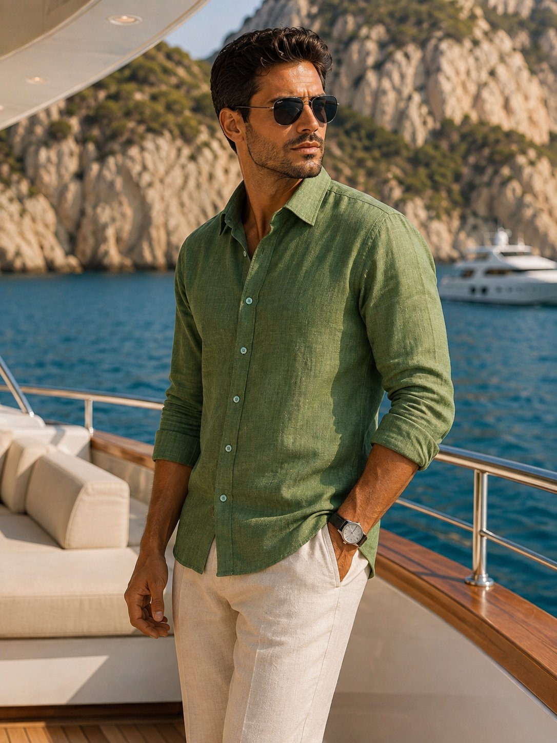 THREADSKY Core Linen Green - Threadsky Premium Collection