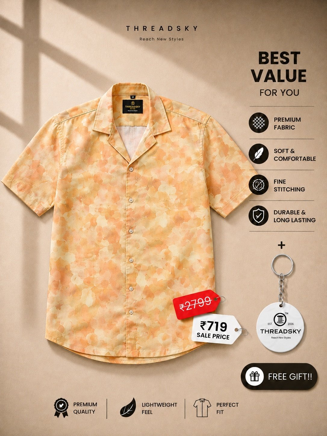 THREADSKY Golden Dusk Golden