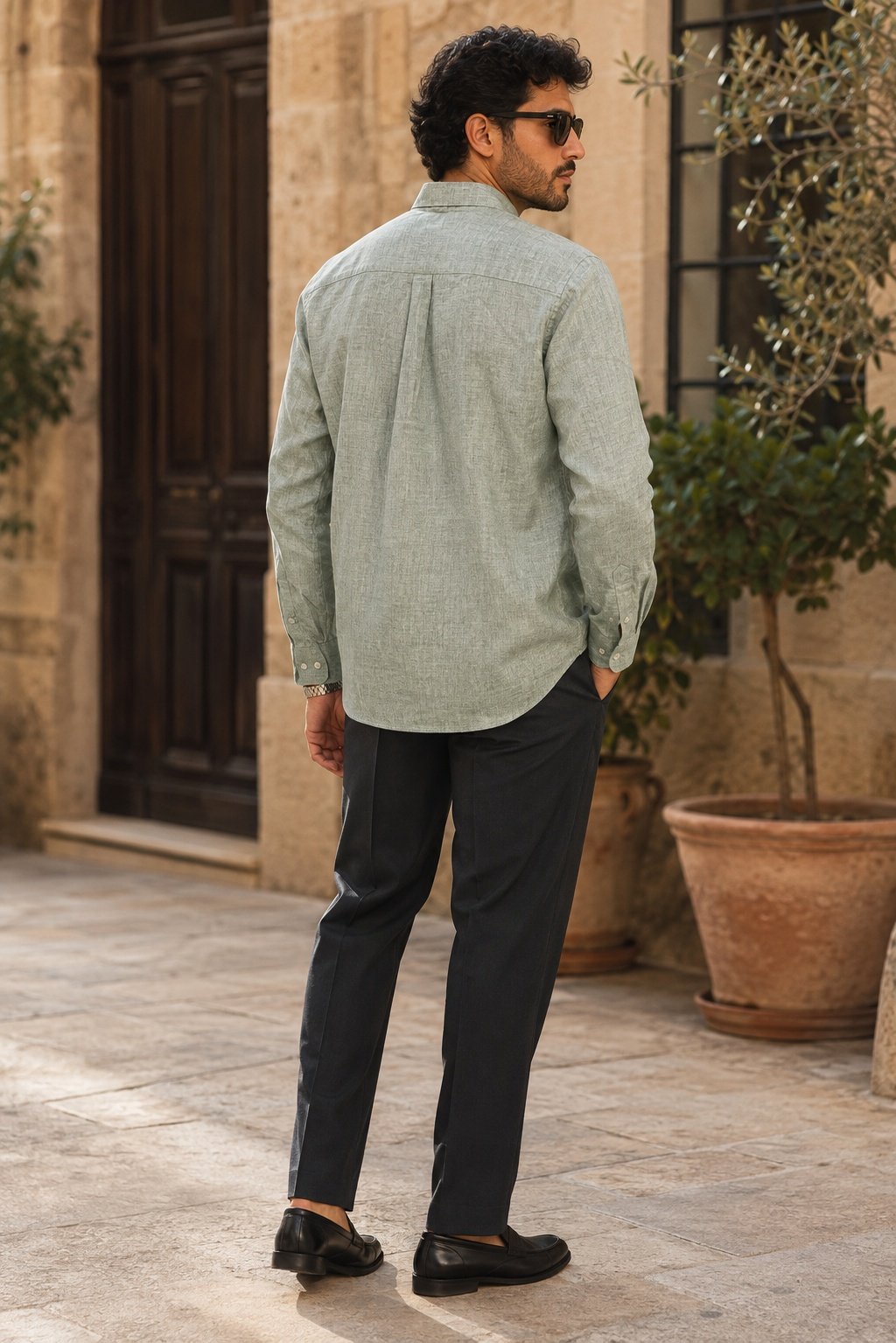 THREADSKY Linen Ease Green