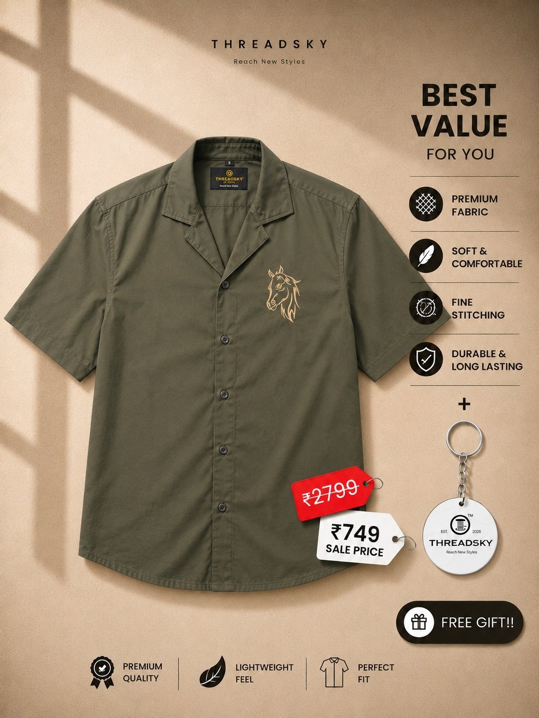 THREADSKY Wild Edge Green