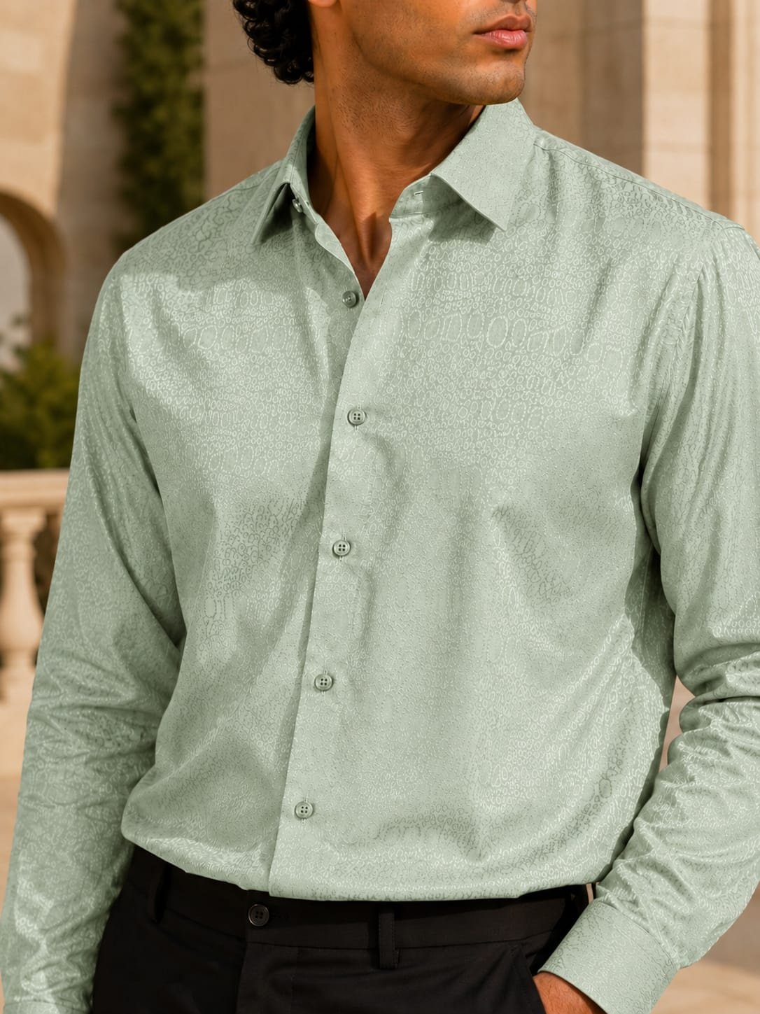 THREADSKY Royal Weave Green