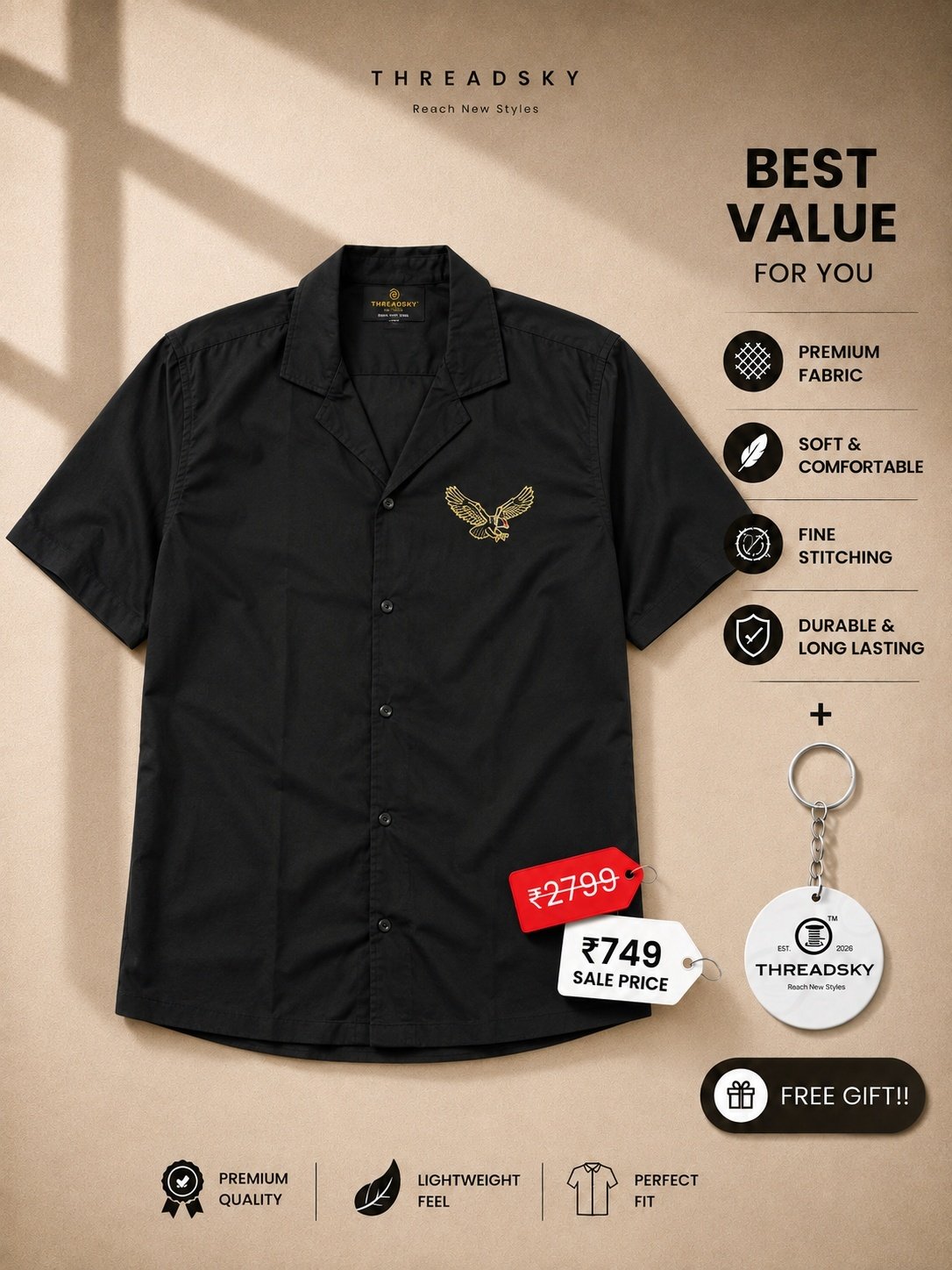 THREADSKY Urban Edge Black